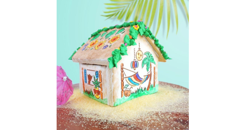 Cookie Countess 409 - Tiki House PYO 4 Piece Stencil - Image 2