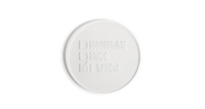 Cookie Embosser Stamp Naughty, Nice, I Tried