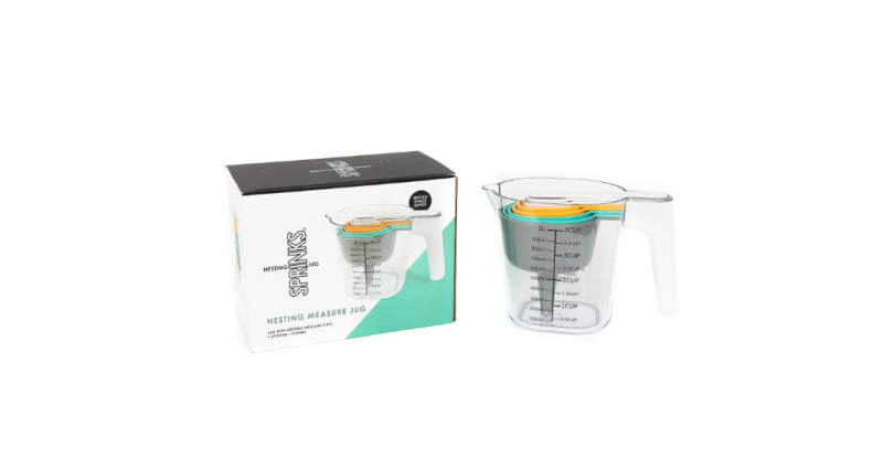 Sprinks Jug With Nesting Measure Cups & Spoons