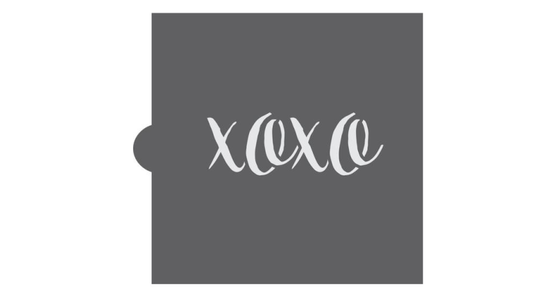 XOXO Valentines Stencil