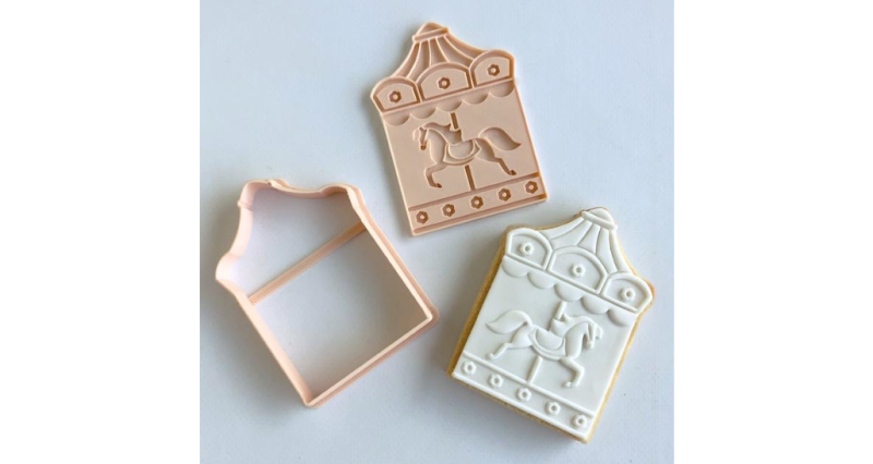 Carousel Stamp and Cookie Cutter - Little Biskut