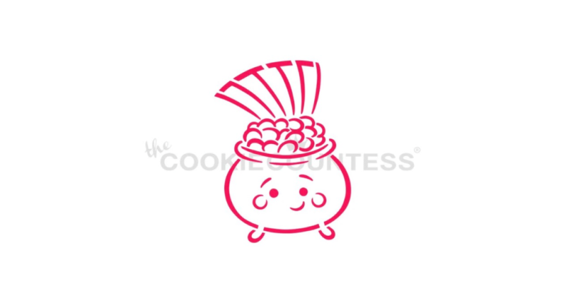 Cookie Countess 412 - Pot of Gold PYO Stencil