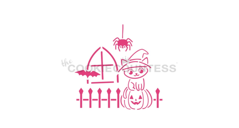 Cookie Countess 416 - Spooky Shack PYO 4 Piece Stencil - Image 5