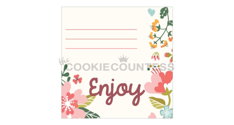 Cookie Countess Bag Topper - Everyday Florals 50 Pack