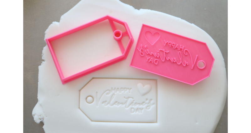 Happy Valentine's Day Gift Tag Embosser & Cutter