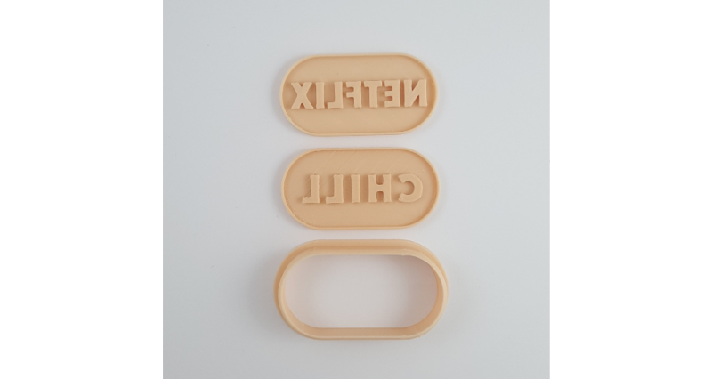Netflix and Chill Pill Stamp and Cookie Cutter - Little Biskut
