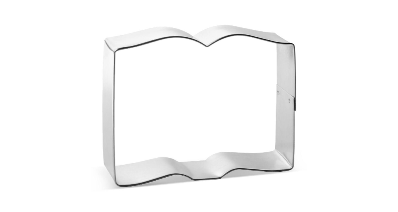Open Book Cookie Cutter