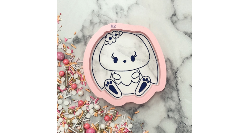 Baby Bunny Cutter with Stencil Set by Killer Zebras