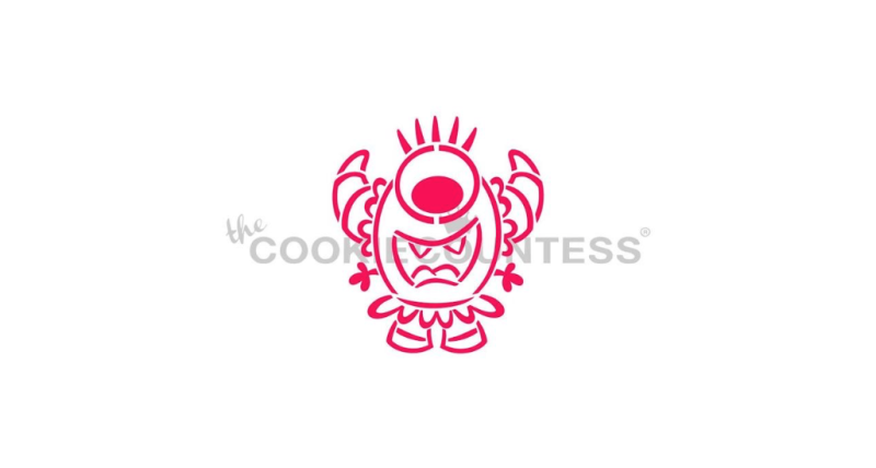 Cookie Countess 441 - Silly Monster PYO Stencil