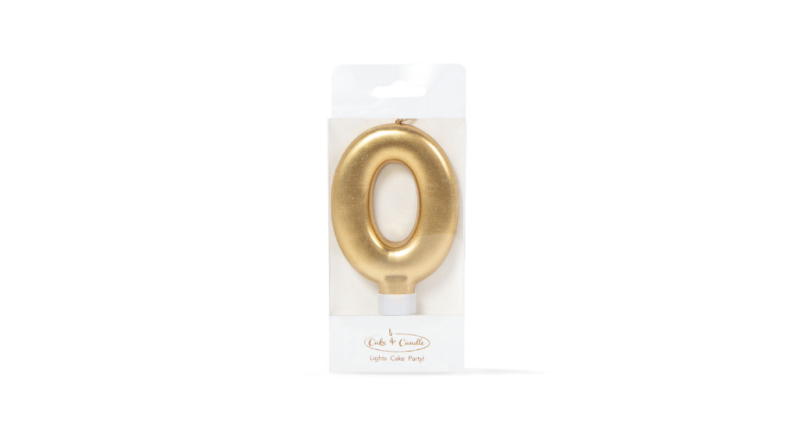 Gold Candle - Number 0