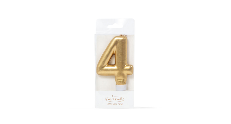 Gold Candle - Number 4