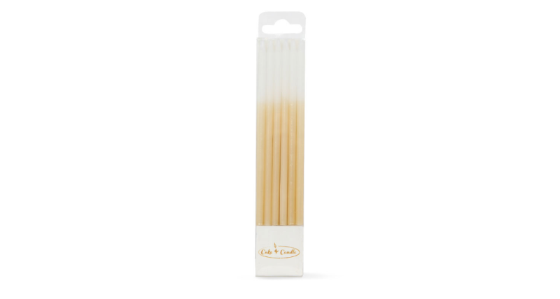 Gold Ombre Cake Candles (12 Pack)