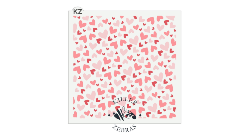 Killer Zebras - Falling in Love 3 Part Stencil
