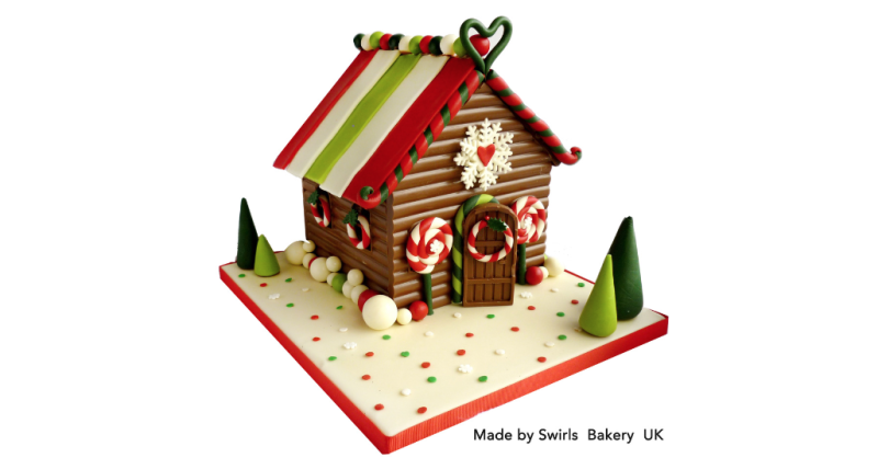 Large Gingerbread House (2 Piece) Silicone Chocolate Mould - Image 2