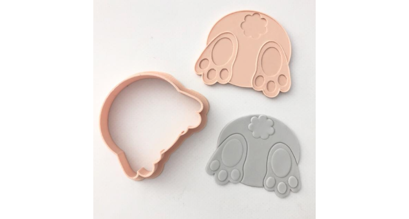 Bunny Bum Embosser and Cookie Cutter - Little Biskut