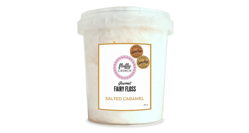 Salted Caramel Fairy Floss by Fluffy Crunch