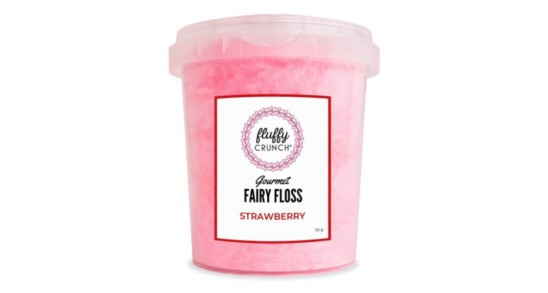 Strawberry Fairy Floss by Fluffy Crunch