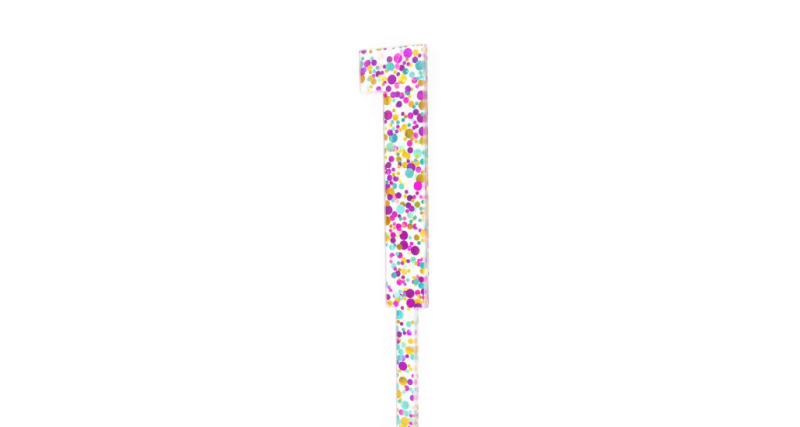 Glitter Number 1 Cake Topper - Image 2