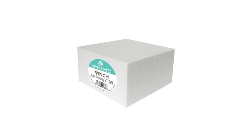 Square Cake Dummy - 9in x 4in