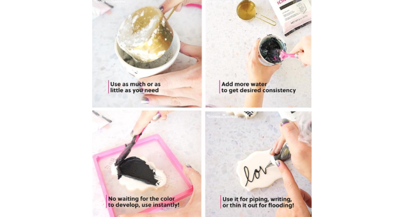 Cookie Countess Stenciling Icing Mix - Tuxedo Blac
