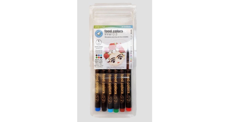 DripColor Edible Fine Liner Pen (6 Pack) - Image 2