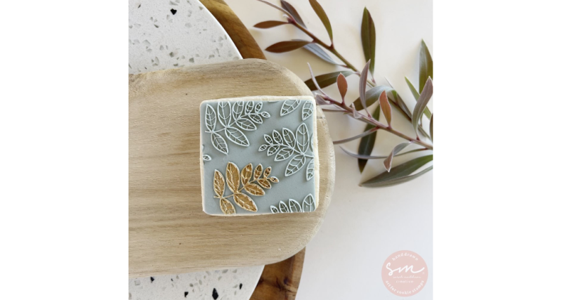 Leafy Pattern Cookie Stamp by Sarah Maddison