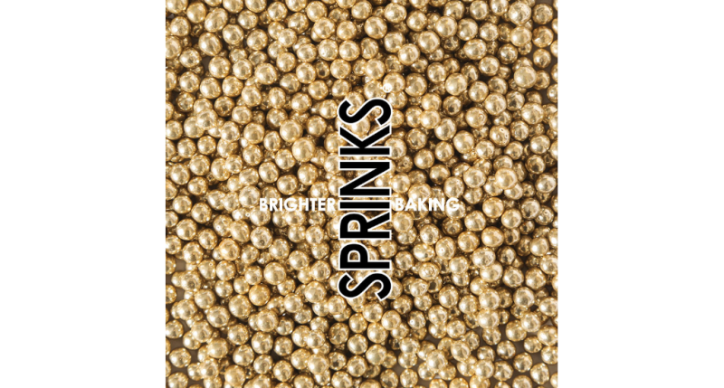 Sprinks Vintage Gold Cachous 4mm Sprinkles (500g)