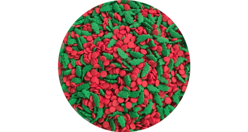 Celebakes Holly and Berries Edible Confetti (74g)