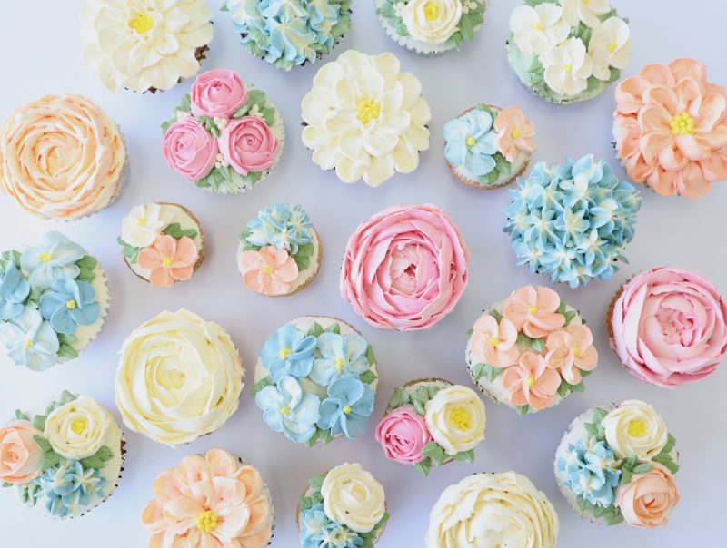 Cupcake Decorating Kit. Class in a Box - Dreaming of Spring