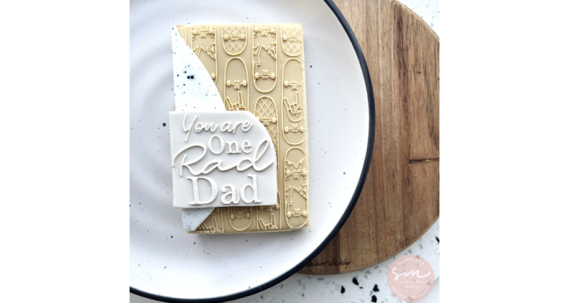 Skate Boards Pattern Cookie Stamp by Sarah Maddison