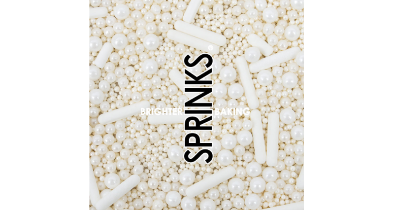 Sprinks Bubble & Bounce White Sprinkles (500g)