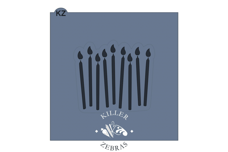 Birthday Candles Cutter with Stencil Set
