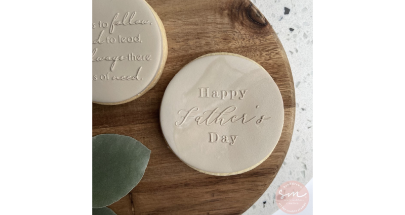 Happy Father's Day Mixed Font Cookie Stamp by Sarah Maddison
