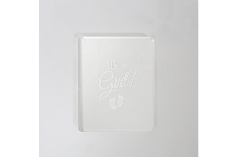 It's a Girl Embosser Stamp