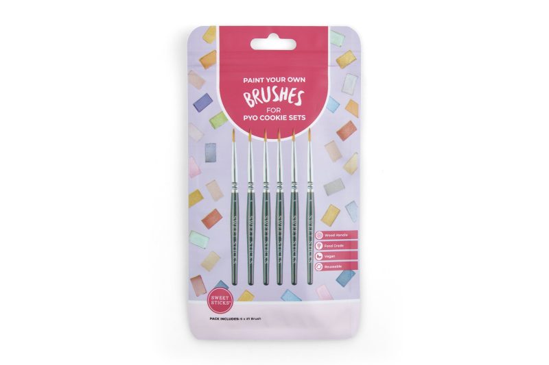 PYO Paint Brush Pack of 6 by Sweet Sticks