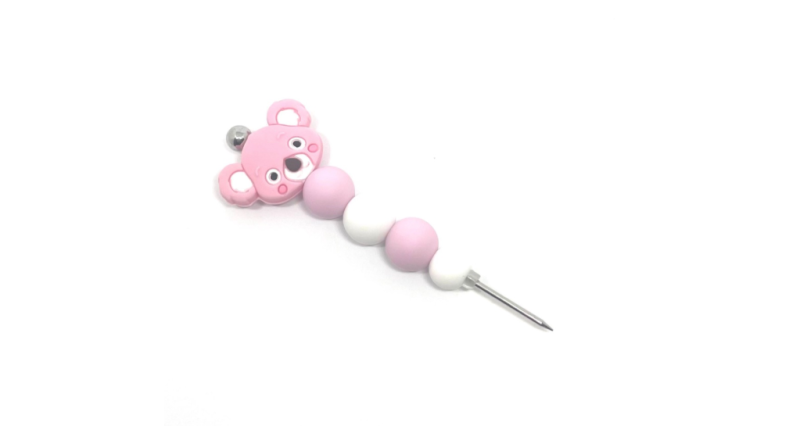 Pink Koala Silicone Bead Cookie Scribe