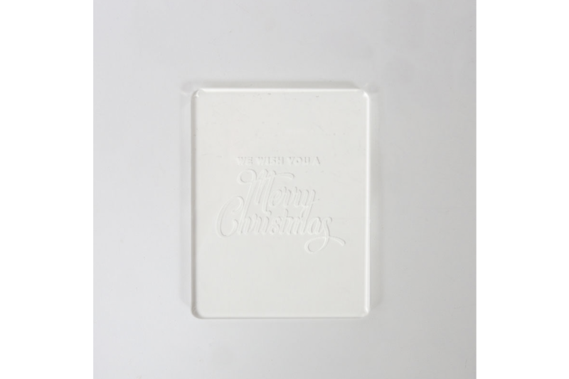 We Wish You A Merry Christmas Embosser Stamp