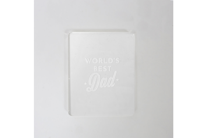 World's Best Dad Embosser Stamp