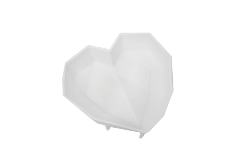 Large Geo Heart Silicone Mould