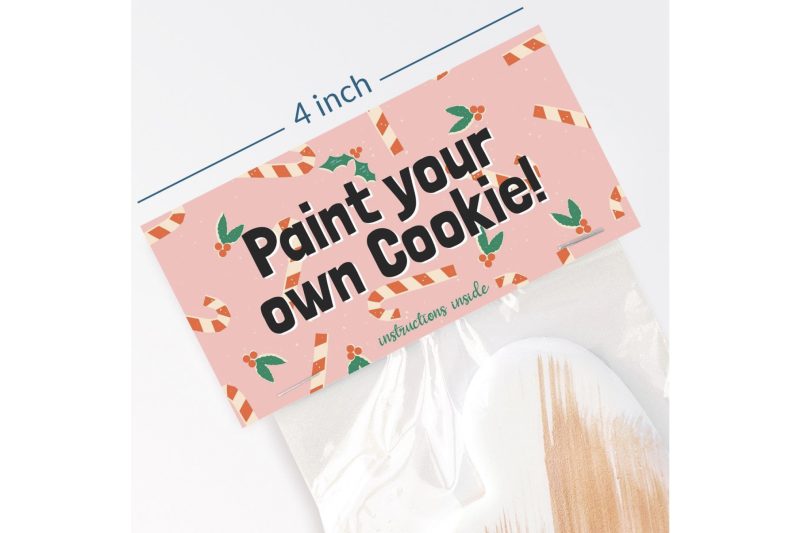 Cookie Countess Bag Topper - Candy Canes (50 Pack)