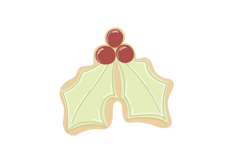 Mini Holly Leaf Cookie Cutter
