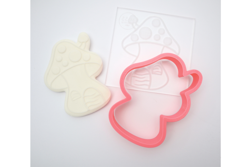 Miss Biscuit Mushroom House Cutter & Pop Stamp