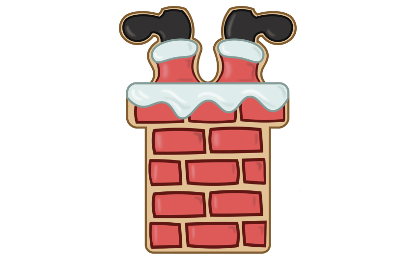 Miss Biscuit Santa in Chimney Cookie Cutter