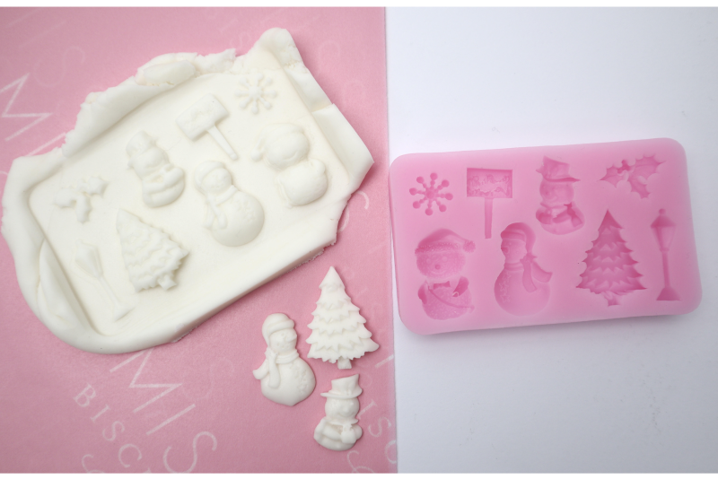 White Christmas Silicone Mould