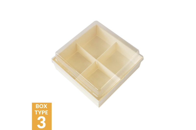 Wood Cookie Box 4.85in x 4.85in x 2.25in