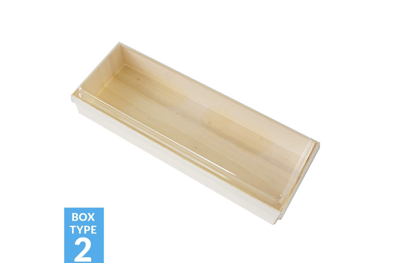 Wood Cookie Box 8in x 2.75in x 1.5in