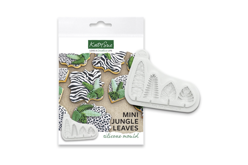 Mini Jungle Leaves Silicone Mould by Katy Sue