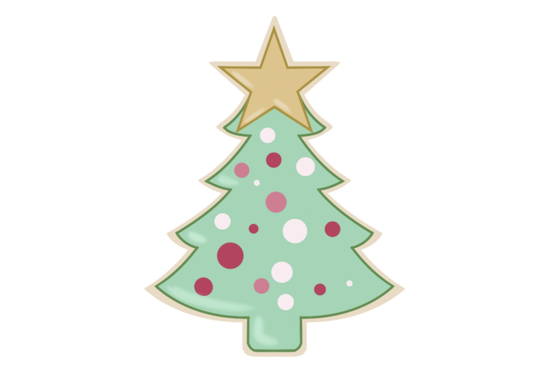 Miss Biscuit Christmas Tree with Star Cutter