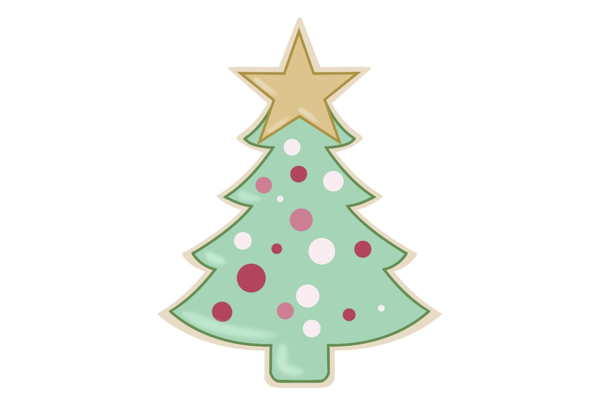 Miss Biscuit Christmas Tree with Star Cutter - Miss Biscuit