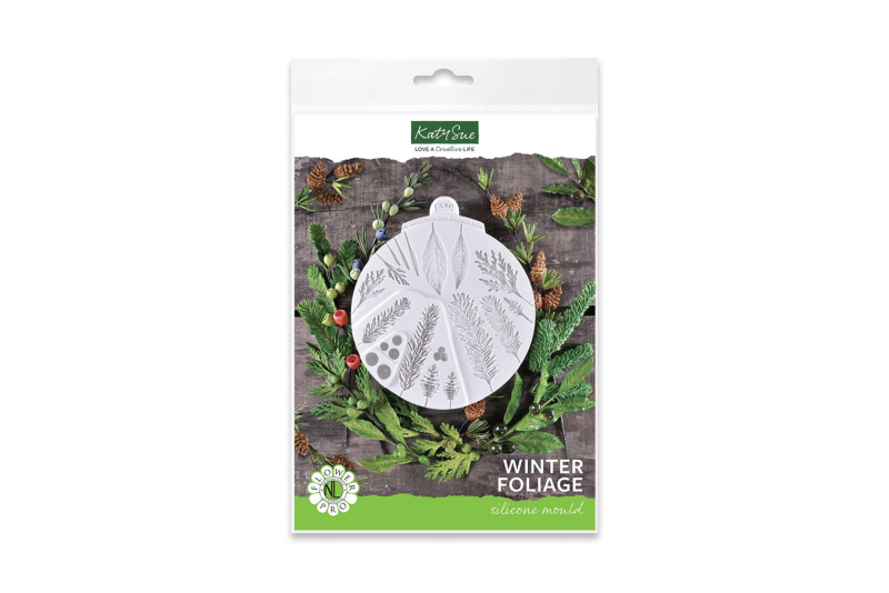 Winter Foliage Silicone Mould by Katy Sue